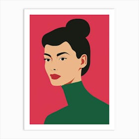 Portrait Of A Woman 479 Art Print