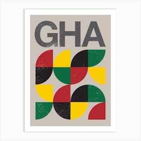 Ghana Flag Art Print