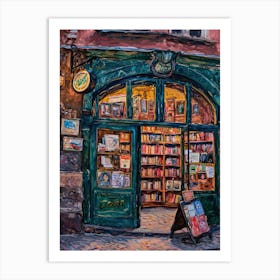 Krakow Book Nook Bookshop 2 Art Print
