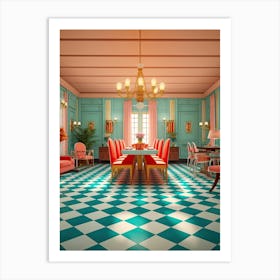 Barbie Retro Home Dining Room Kitsch 7 Art Print