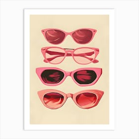 Pink Sunglasses 3 Art Print