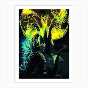 Godzilla Vs Kaiju 3 Art Print