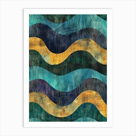 Wavy Waves 4 Art Print