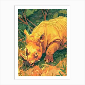 Rhino - Painting Art Print