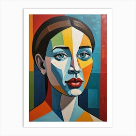 Woman'S Face 5 Art Print