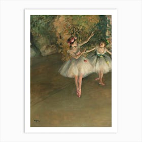 Two Dancers On A Stage, Edgar Degas Art Print
