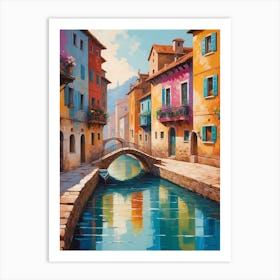 Venezia Canal Art Print