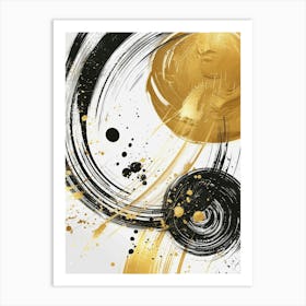 Abstract Gold Canvas Print 3 Art Print