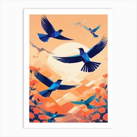 Birds Taking Flight Art Print