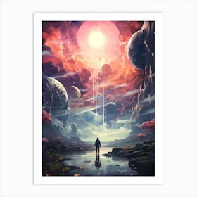 Space Landscape 3 Art Print