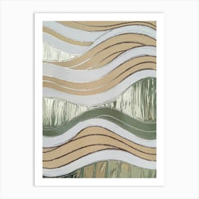 Abstract Wave Painting Art Print