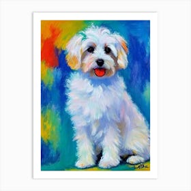 Coton De Tulear Fauvist Style Dog Art Print