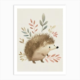 Charming Nursery Kids Animals Hedgehog 2 Art Print