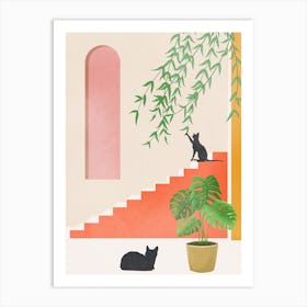 Cat Space II Art Print
