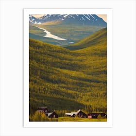 Abisko National Park 1 Sweden Vintage Poster Art Print