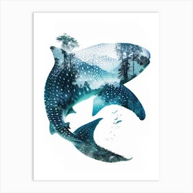 Whale Shark Canvas Print 1 Art Print