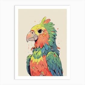 Colorful Parrot 5 Art Print