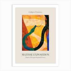 Snake 4 Matisse Inspired Exposition Animals Poster Art Print