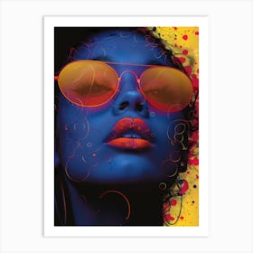 Girl In Sunglasses 1 Art Print