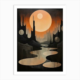 Dystopian Abstract Minimalist 8 Art Print