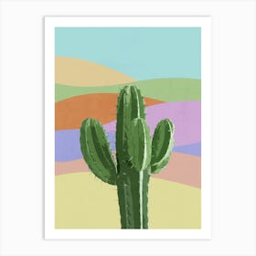 Colorful Cactus 1 Art Print