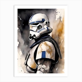 Captain Rex Star Wars Painting (5) Art Print