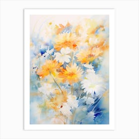 Watercolor Flowers 11 Art Print