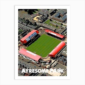 Ayresome Park, Middlesbrough, Stadium, Football, Art, Soccer, Wall Print, Art Print Art Print