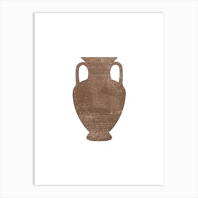 Greek Terracotta Amphora Art Print