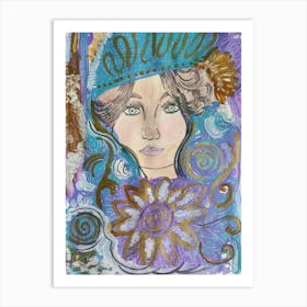 Mystic lady Art Print