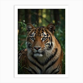 Tiger In The Forest Art Print