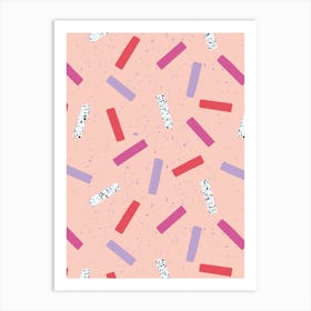 Terrazzo Sticks Art Print