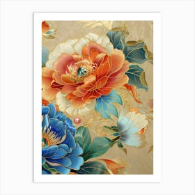 Chinese Flower Painting 5 Art Print