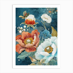 Chinese Flowers 4 Art Print