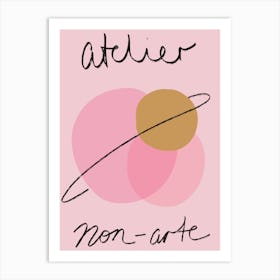 Atelier Pink Modern Art Print