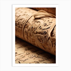 Carved Scrolls Art Print