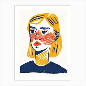 Portrait Of A Woman 554 Art Print