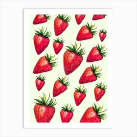 Strawberry dreams Art Print