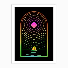 Neon Magic Summer Art Print