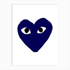 Blue Heart 1 Art Print