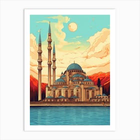 Sleymaniye Mosque Art Deco 1 Art Print