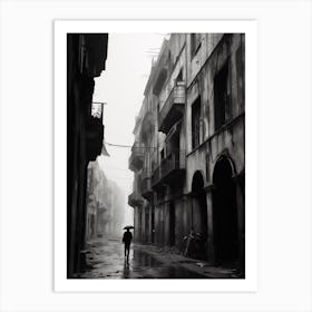 Naples, Italy,  Black And White Analogue Photography  1 Art Print