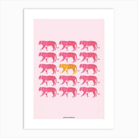 Mystical Tigers-Be Different Art Print