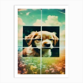 Puppy Polaroid Art Print