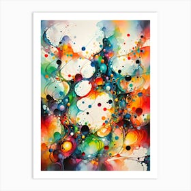 Abstract Painting Colourful Art, Art Print Art Print