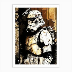 Star Wars Stormtrooper movie Art Print