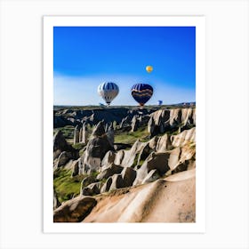 Hot Air Ballooning In Cappadocia, Nevsehir, Central Anatolia Of Turkey Art Print