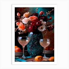 Flowers Centerpiece Art Print