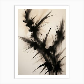 Asian Brushstrokes 1 Art Print