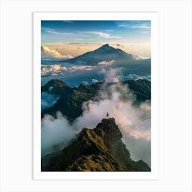 Sunrise Over Mount Merapi Art Print